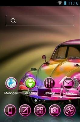 Beetle android theme home screen