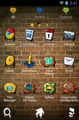 My Youth android theme application menu