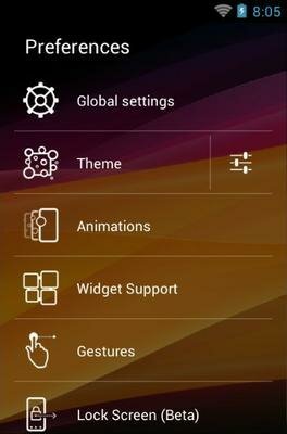 Miui android theme launcher menu