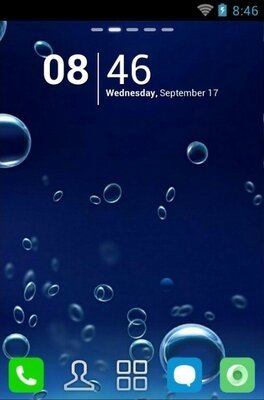 android theme 'Underwater Bubbles'