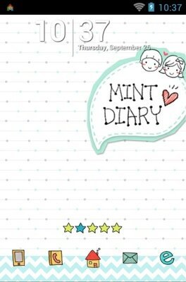 android theme 'Mintdiary'