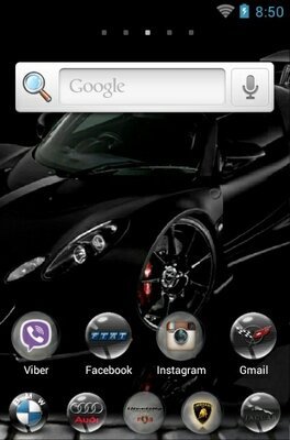 Car Logos android theme home screen