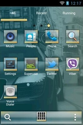 NFS Undercover android theme application menu