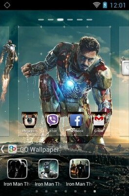Iron Man android theme wallpaper