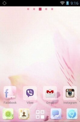 Bloom android theme home screen