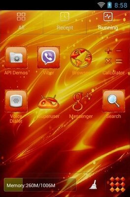 Phoenix android theme application menu