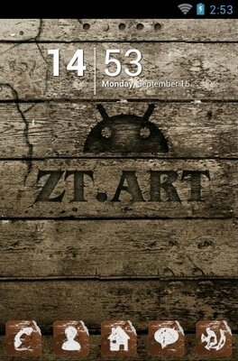 android theme 'ZT Wood'