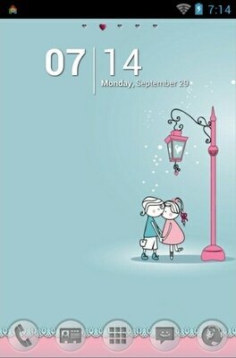 android theme 'I Love You'