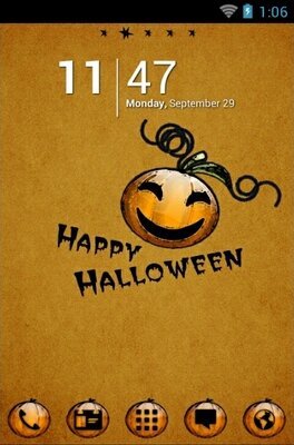 android theme 'Halloween Pumpkin'