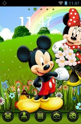 android theme 'Mickey And Minnie'